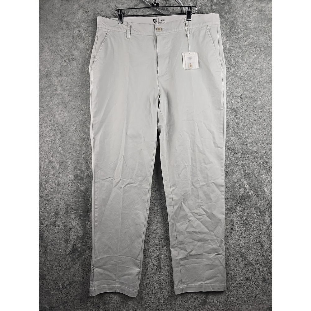 Graham Luxe Richmond Pants Mens 36x30 Silver Gray‎ Stretch Golf Performance